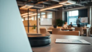 Gestor organiza objetos em um círculo sobre uma mesa, representando o ciclo de tratamento de informações.